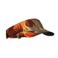 thumbnail image 2 of Yiaed Sunset Meditating Dog Print Sport Sun Visor Hats Adjustable Empty Top Baseball Cap Cotton Ball Caps for Women and Men, 2 of 5