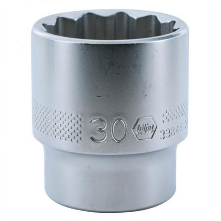 Wiha 33846 1/2 Inch Drive Socket, 12 Point, 30 mm