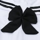 thumbnail image 4 of BRIGHTFUFU Uniforme de baile de rendimiento para niños, sesión de fotos, sombrero azul marino, falda, trajes, ropa de marinero, disfraz para niñas (blanco + negro, 110 cm), 4 of 8