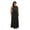 Black, variant on MORGAN & CO Womens Black Lace Open Back Gown Halter Maxi Evening Dress Plus 20W