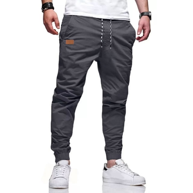 Pantalones Cargo Jogger Casual Twill Algodón Para Hombre