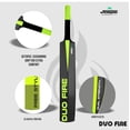 thumbnail image 1 of Jaspo Duo Fire Fumes Premium Hard Plastic Tennis Cricket Full Size Bat (34” X 4.5” Inch) For All Age Groups | Slog Plus , Dual Color - Neon & Black, 1 of 5