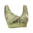 thumbnail image 3 of SYVGVA Womens Bra And Underwear For Women Strapless Lace Comfortable Daily Wear With Thin Side Support Collection,Green,XXL, 3 of 4