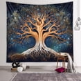 thumbnail image 2 of Tree of Life Wall Tapestry Starry Forest Nature Galaxy Boho Wall Hanging 40 x 30 Inches for Bedroom Living Room Dorm, 2 of 6
