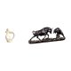 thumbnail image 1 of Escultura artística de resina de una pareja y un toro. Estatua moderna china para amantes de los animales, ideal para decorar escritorios, armarios y, 1 of 8