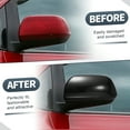 thumbnail image 2 of Car Rear View Driver Passenger Side Mirror Cover Cap Overlay for Toyota Sienna 11-20 Pair Gloss Black, 2 of 6
