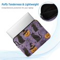 thumbnail image 2 of FORMRS 15-15.6 inch Laptop Sleeve Case Soft Carrying Quilted Computer Bag Cover, Purple Halloween Black Cat, 2 of 7