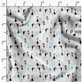thumbnail image 2 of Soimoi Modal Satin Fabric Cat Animal Printed Fabric 1 Yard 42 Inch Wide, 2 of 5