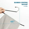 thumbnail image 4 of Ktinnead Slack/Trousers Pants Hangers Space Saving,20 Pack Strong and Durable Trouser Hangers,Open Ended Easy Slide Anti-Rust Metal Rubber Coating Jeans Hangers, 4 of 12