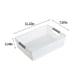 thumbnail image 3 of Cesta de plástico blanco con asa - Caja plegable para ropa de ropa, juguetes y material deportivo - 5 opciones de talla, 3 of 7