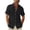 06# Black, variant on Qwertyu Men's Cotton Linen Shirts Short Sleeve Casual Shirts Button Down Shirt for Men Beach Summer Dress Shirt Black 3XL