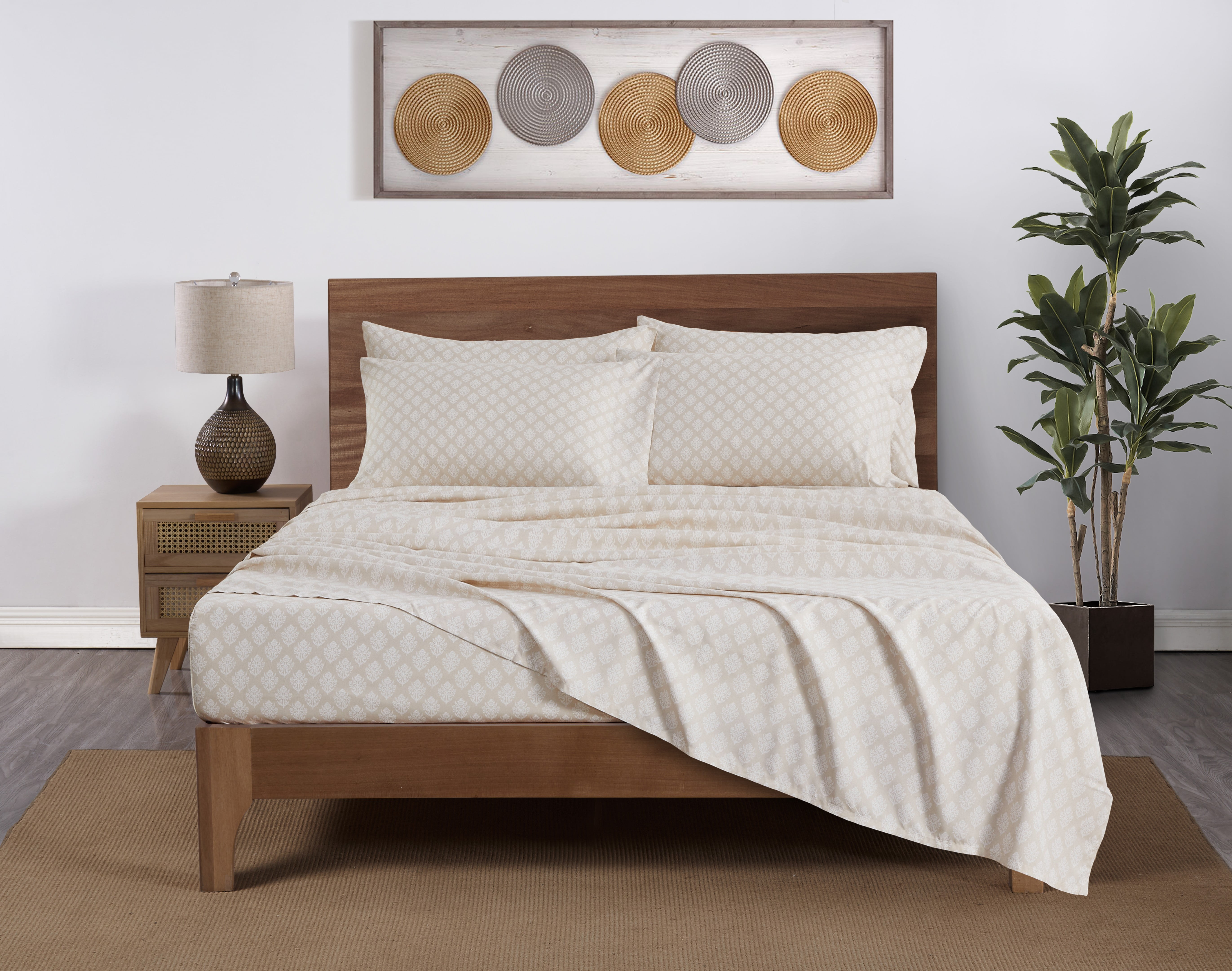 12 Bulk Lavana Soft Brushed Microplush Bed Sheet Set Full Size Assorted  Color