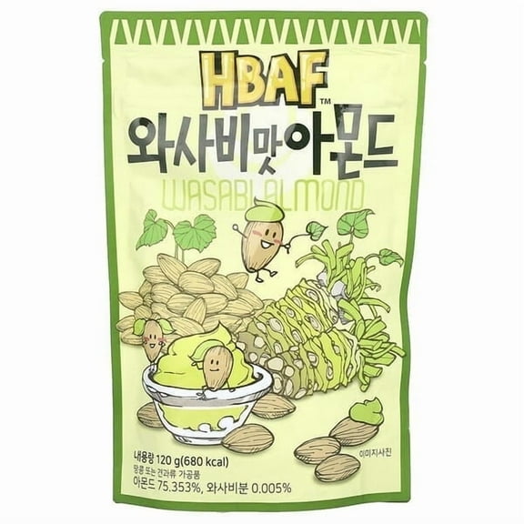 HBAF, Wasabi Almond, 4.23 oz Pack of 2