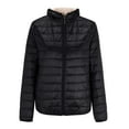 thumbnail image 5 of Sopiago Womens Fleece Lightweight Full-Zip Puffer Jacket with Hood Quilted Winter Puffer Coat Women Black,XL, 5 of 7