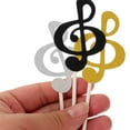thumbnail image 2 of LOLIPPYY Musical Note Cake Toppers Paper Decorations 18 Pieces 4.6 x 1.7 x 0.2 Inches, 2 of 11