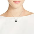 thumbnail image 3 of Carefree Mystique Butterfly Black Onyx Sterling Silver Pendant Necklace Female Adult, 3 of 6