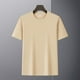 thumbnail image 5 of pstuiky Camisas casuales de manga corta para hombre, Jersey deportivo de manga corta para hombre, de color liso, con canalé y alta elasticidad, cuello redondo, para fitness y musculación l, 5 of 9