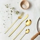 thumbnail image 1 of RKSTN Cutlery Kits Stainless Steel Knife And Fork 24 Piece Tableware Set Gift Box Gold Plated Western Spoon, 1 of 7