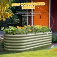 thumbnail image 5 of KING BIRD Screwless 8x3x2 ft Raised Garden Bed Galvanized Steel Planter Garden Box for Outdoor Gardening Vegetables Flowers Olive Green, 5 of 10