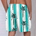 thumbnail image 4 of ZCFZJW Summer Swim Trunks for Men Quick Dry Tropical Palm Tree Print Elastic Waist Bathing Suit Swimwear Lightweight Casual Beach Board Shorts with Pockets Multicolor#04 XXL, 4 of 4