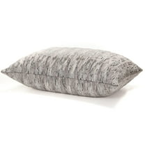 Jaxx Pillow Saxx 3.5 Foot Giant Décor Floor Pillow, Premium Luxe Synthetic Fur - Silver Fox