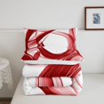 thumbnail image 5 of Homewish Red Watercolor Gradient Twin Comforter Sets,Aesthetic Geometric Bedding Set,Reversible,2 Pieces,1 Comforter and 1 Pillowcase, 5 of 7