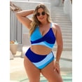 thumbnail image 4 of Conjunto de bikini Blooming Jelly, traje de baño push up de cintura alta 2025, 4 of 6