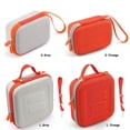 thumbnail image 3 of Tholdsy Funda protectora para reproductor y funda Eva, bolsa de música, auriculares, funda inteligente para niños, bolsa para altavoz y Cables de audio/vídeo Naranja l, 3 of 6