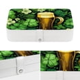 thumbnail image 4 of Saint Patrick's Day Elegant PU Leather Jewelry Box with Removable Compartment, Portable Earring Organizer, Necklace Organizer, and Decorative Box, 4 of 6