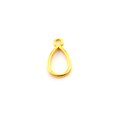 thumbnail image 1 of Alloy Open Back Bezel Pendants for DIY UV Resin Epoxy Resin Pressed Flower Jewelry Cadmium Free & Lead Free Teardrop Golden 15x9x2mm Hole: 1.6mm, 1 of 1