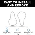 thumbnail image 4 of SHENMO Organize and Simplify with 40 Pack Shower Curtain Rings Hanging Hooks, 4 of 5