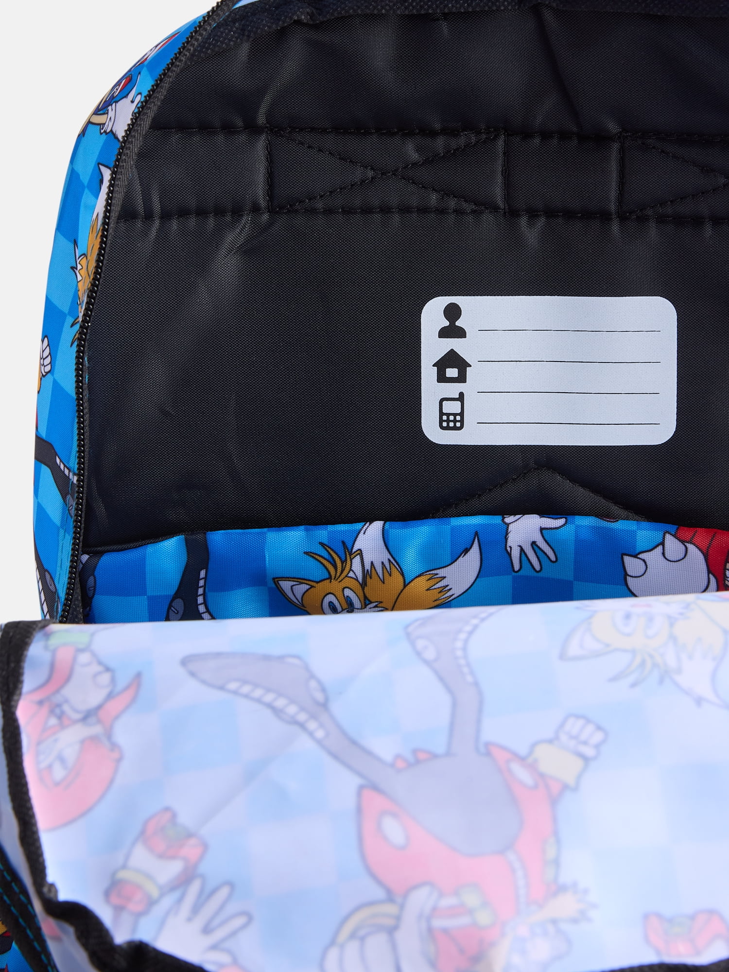SEGA Sonic the Hedgehog Boy's 17" Print Backpack, Blue