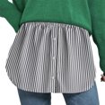 thumbnail image 3 of Gupgi Women Shirt Extender Mini Adjustable Layering Fake Top Lower Sweep Skirt, 3 of 5