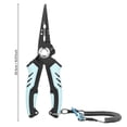 thumbnail image 3 of Weloille Multifunctional Fishing Pliers Set, 1 Piece Stainless Steel Fishing Line Cutter with Lanyard and Storage Bag, Rust Resistant Hook Remover Tool, Suitable for Freshwater Saltwater Fishing, 3 of 6