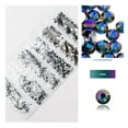 thumbnail image 3 of Nail Rhinestones Flat-Bottom Multi-faceted Sides DIY Handcraft Excellent Gloss Manicure Crystal Different Styles Mobile Phone Violet, 3 of 6