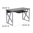 thumbnail image 4 of Bowery Hill Computer Desk in Black Laminate Finish, 4 of 5