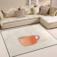thumbnail image 2 of Coffee Pattern 63''x48'' Plush Memory Foam Bath Mat, Soft, Absorbent, Non Slip, Durable, 2 of 7