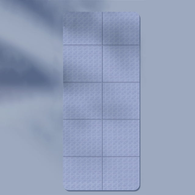 Foldable Yoga Mat Folding TPE Pilates Mat Non Slip Workout Mat Portable Exercise Mat