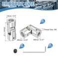thumbnail image 2 of Pack Coupling Joint, Universal Steering Shaft, Metal Shaft Coupling, 8MM-6MM, 2 of 5