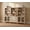 Beige, variant on Farmhouse 5 Tier Bookcase With 4 Glass Doors and 3 Drawers, Beige, 101.6" W