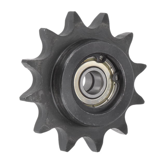 Unique Bargains Pignon de Renvoi Alésage de 8 Mm 1/2' Pas 12 Dents, Acier au Carbone avec 2 Roulements à Insert