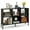 Black, variant on Spaco Open-Back Bookshelf with Drawer for Study-Natural, Tall Bookshelf, Shelves for Living Room, Home Office, Bedroom, Balcony