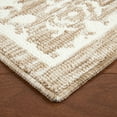 thumbnail image 5 of TOWN & COUNTRY EVERYDAY Walker Damask Medallion Everwash® Washable Multi-Use Decorative Rug, Tufted Kitchen Rug, Low-Profile Door Mat, Bedroom Rug and Bath Rug with Non-Slip Backing, Beige, 24"x40", 5 of 11