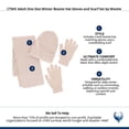 thumbnail image 5 of CTM Adult One Size Winter Beanie Hat Gloves and Scarf Set by Wootie, 5 of 5