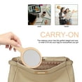 thumbnail image 3 of Soimiss Travel Friendly Wooden Handle Makeup Mirror Portable Cosmetic Accessory for Home Use, 3 of 5