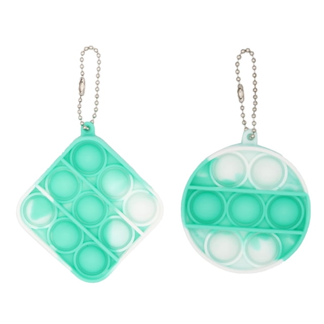 Mini Jouet Pop, Porte-Clés Jouet Sensoriel Pop Bubble, pour Enfants Adultes (2 Pcs)