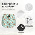thumbnail image 4 of Salouo Snail And Flower Print Women's 2 in 1 Running Shorts Double-Layer Shorts Athletic Workout Gym Yoga Shorts Running Shorts for Women-Large, 4 of 7