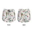 thumbnail image 6 of Goofa Frog and Forest Plants Printed Women 2 in 1 Running Shorts,Quick Dry Athletic Workout Shorts,High Waisted Athletic Shorts with Liner Pockets-Small, 6 of 9
