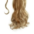 thumbnail image 3 of SHCKE 20" 22" Ponytail Extension Straight Curly Wrap Around Ponytail Extensions Synthetic Fiber Hair Extension Ginger Brown Mix Bleach Blonde Hairpiece for Women, 3 of 3