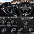 thumbnail image 4 of HUIACONG Wolf US Flag Car Floor Mats and Steering Wheel Cover for Women Rubber Non-Slip Easy to Install Full Set Front & Rear Car Seat Covers for Additional Protection Car Mats Full Set 9 Pcs, 4 of 8